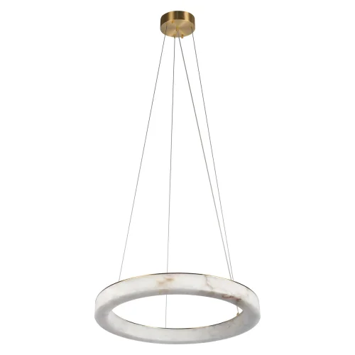 Светильник подвесной LED Mondrian 10408/600 LOFT IT белый на 1 лампу, основание бронзовое в стиле современный кольца