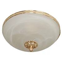 Люстра потолочная SESTO 178.3 R40 Lucia Tucci белая на 3 лампы, основание золотое в стиле классический 