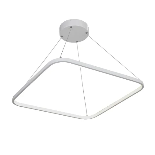 Светильник подвесной LED V4660-0/1S Vitaluce без плафона 1 лампа, основание белое в стиле хай-тек квадраты фото 3