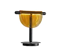 Настольная лампа LED Тэрро 07687-T,19(03) Kink Light янтарная на 1 лампу, основание чёрное металл в стиле арт-деко современный 