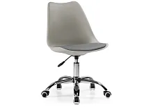 Компьютерное кресло Kolin light gray 11835 Woodville, серый/искусственная кожа, ножки/металл/хром, размеры - *890***490*560
