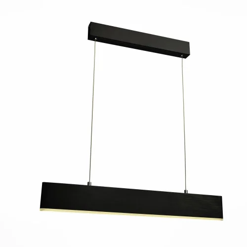 Светильник подвесной LED Percetti SL567.403.01 St-Luce чёрный 1 лампа, основание чёрное в стиле современный минимализм линейный