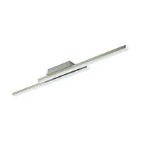 Светильник потолочный LED Fraioli-C 97906 Eglo матовый никель на 2 лампы, основание матовое никель в стиле хай-тек современный линейный
