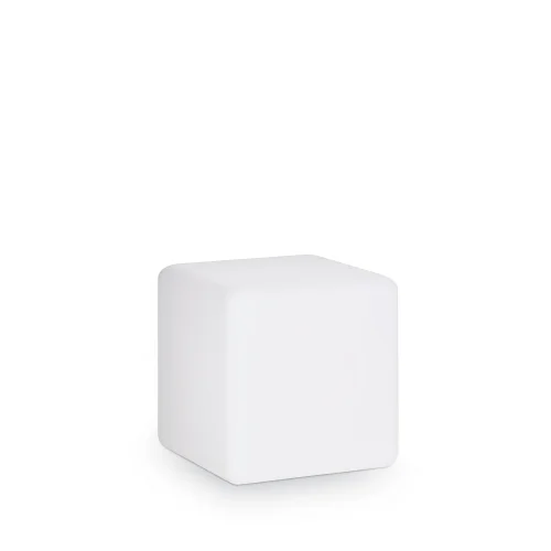 Ландшафтный светильник LUNA PT1 D30 Ideal Lux уличный IP44 белый на 1 лампу, плафон белый в стиле современный E27