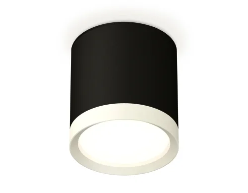 Светильник накладной XS8142001 Ambrella light чёрный на 1 лампу, основание чёрное в стиле хай-тек круглый
