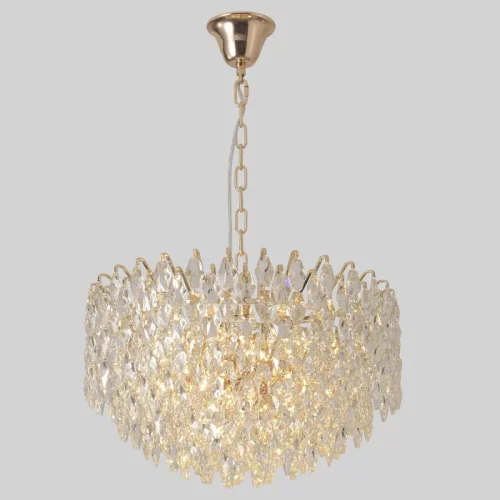 Люстра подвесная HEDONIST SP12 Crystal Lux золотая на 12 ламп, основание золотое в стиле классический фото 2 Люстра подвесная HEDONIST SP12 Crystal Lux золотая на 12 ламп, основание золотое в стиле классический фото 2
