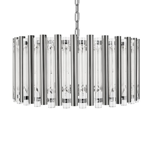 Люстра подвесная Boucle 10438/4 LOFT IT прозрачная на 4 лампы, основание никель в стиле современный фото 5 Люстра подвесная Boucle 10438/4 LOFT IT прозрачная на 4 лампы, основание никель в стиле современный фото 5