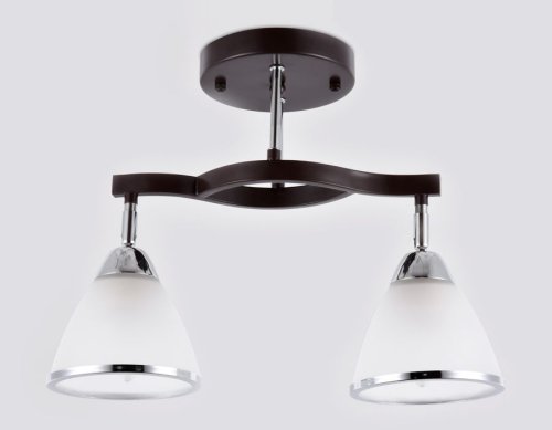 Светильник потолочный TR3111 Ambrella light белый 2 лампы, основание коричневое в стиле современный  фото 4