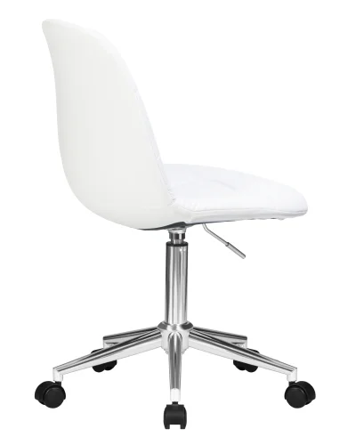 Офисное кресло набор 2 шт. SET-2 9800-LM MONTY, цвет белый Dobrin, /экокожа, ножки/металл/хром, размеры - 820*930***620*620 фото 4 Офисное кресло набор 2 шт. SET-2 9800-LM MONTY, цвет белый Dobrin, /экокожа, ножки/металл/хром, размеры - 820*930***620*620 фото 4