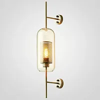 Настенный светильник CATCH WALL cylinder L78 brass 189447-26 ImperiumLoft прозрачный 1 лампа, основание латунь в стиле современный 