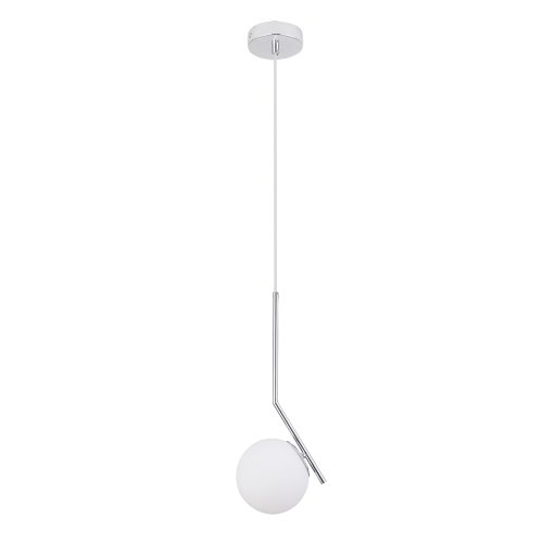 Светильник подвесной Bolla-Unica A1924SP-1CC Arte Lamp белый 1 лампа, основание хром в стиле современный 