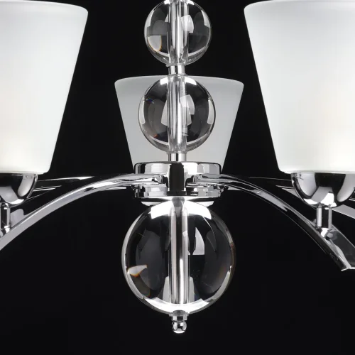 Люстра подвесная София 355014907 MW-Light белая на 7 ламп, основание хром в стиле современный  фото 9