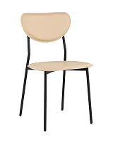 Стул обеденный Minnie, бежевый УТ000039220 Stool Group, бежевый/экокожа, ножки/металл/чёрный, размеры - *****