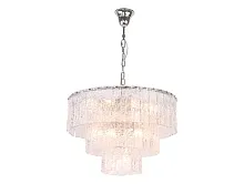 Люстра подвесная 10826+10/C Newport прозрачная на 16 ламп, основание никель в стиле американский современный классический 