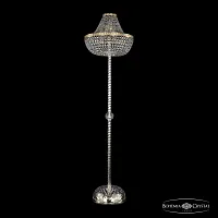 Торшер 19281T3/H/45IV-175 G Bohemia Ivele Crystal sp прозрачный 8 ламп, основание золотое в стиле классика
