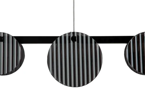 Светильник подвесной LED с пультом Relux 4008/02/05PL Stilfort чёрный серый 1 лампа, основание чёрное в стиле современный с пультом фото 4