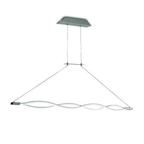 Светильник подвесной LED SAHARA 4860 Mantra хром белый на 1 лампу, основание хром в стиле современный хай-тек фото 2