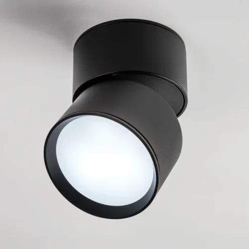 Светильник накладной LED Acuto 215837 Lightstar чёрный на 1 лампу, основание чёрное в стиле современный круглый фото 2