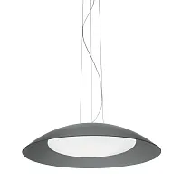 Светильник подвесной LENA SP3 D64 GRIGIO Ideal Lux белый серый 3 лампы, основание хром в стиле современный 