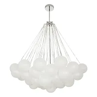 Светильник подвесной Dream 10129/1000 LOFT IT белый 9 ламп, основание хром в стиле современный шар