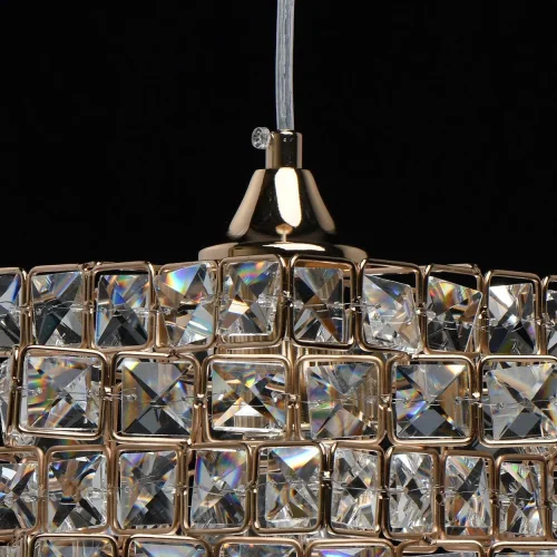 Светильник подвесной Бриз 111013101 DeMarkt прозрачный 1 лампа, основание золотое в стиле классический  фото 8