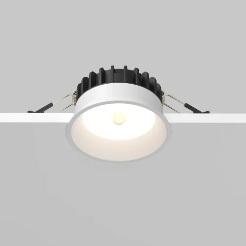 Светильник точечный LED Okno DL055-8W4K-SEN-W Maytoni белый на 1 лампу, основание белое в стиле хай-тек современный круглый фото 4