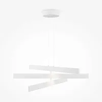 Светильник подвесной LED Origami MOD163PL-L38W4K1 Maytoni белый 1 лампа, основание белое в стиле современный хай-тек линейный