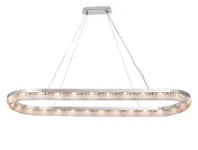Светильник подвесной 8276+20/S chrome Newport прозрачный 26 ламп, основание хром в стиле классика модерн американский кольца