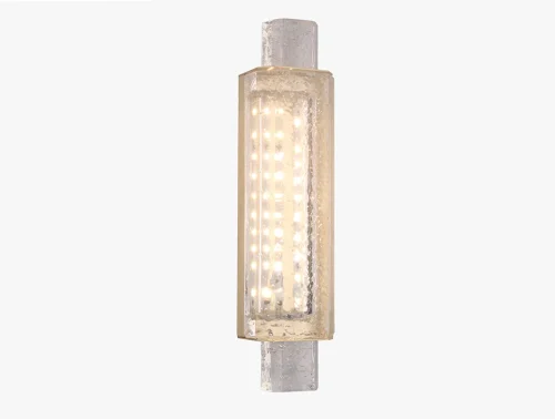 Бра LED 10831/A brass Newport прозрачный на 1 лампа, основание латунь в стиле классический современный американский 