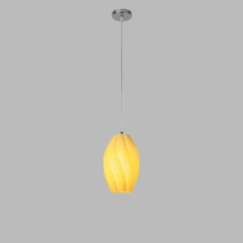 Светильник подвесной Tide 8291/1A Lumion бежевый на 1 лампу, основание хром в стиле современный фото 5