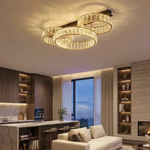 Люстра потолочная LED Palant CL325162 Citilux прозрачная на 1 лампу, основание чёрное в стиле современный классический фото 7 Люстра потолочная LED Palant CL325162 Citilux прозрачная на 1 лампу, основание чёрное в стиле современный классический фото 7