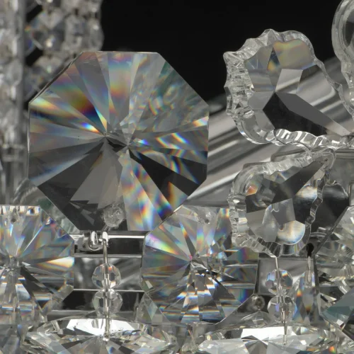 Люстра подвесная Лаура 345010814 MW-Light прозрачная на 14 ламп, основание хром в стиле классический фото 4