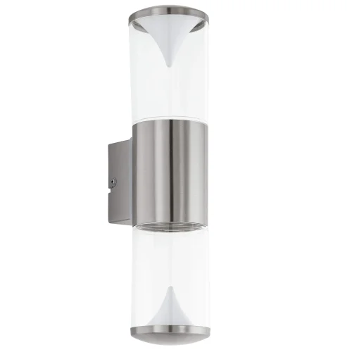 Настенный светильник LED PENALVA 94812 Eglo уличный IP44 серый 2 лампы, плафон белый прозрачный в стиле современный LED