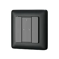 2-х кнопочная настенная панель DALI 721043 Maytoni на 1 , основание чёрное в стиле 