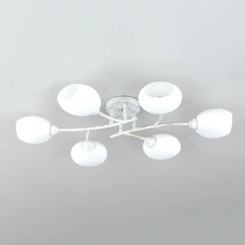 Люстра потолочная Флорида CL148160 Citilux белая на 6 ламп, основание белое в стиле современный  фото 4