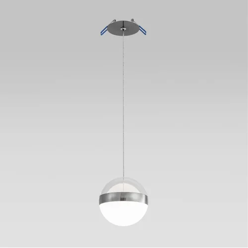 Светильник подвесной LED Roni 5037/12L Odeon Light белый 1 лампа, основание никель в стиле современный шар фото 3