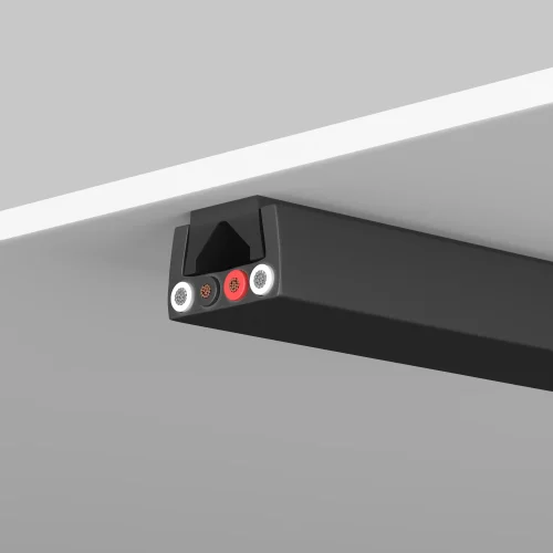 Шинопровод 10м Magnetic track system Elasity TRX160-1110B Maytoni чёрный в стиле для светильников серии Magnetic track system Elasity шинопровод elasity гибкая фото 2