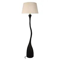 Торшер Ариадна / Ariadne 10571F Black LOFT IT бежевый на 1 лампу, основание чёрное в стиле кантри винтаж Торшер Ариадна / Ariadne 10571F Black LOFT IT бежевый на 1 лампу, основание чёрное в стиле кантри винтаж