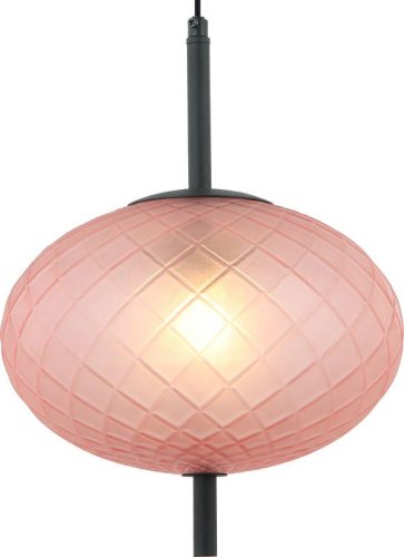 Светильник подвесной Sphere 2136/12/01P Stilfort розовый 1 лампа, основание чёрное в стиле современный выдувное фото 2