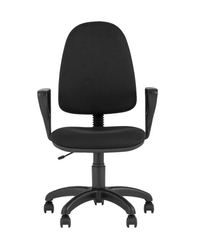 Кресло компьютерное престиж черное УТ000025953 Stool Group, чёрный/ткань, ножки/пластик/чёрный, размеры - ****620*590 фото 2