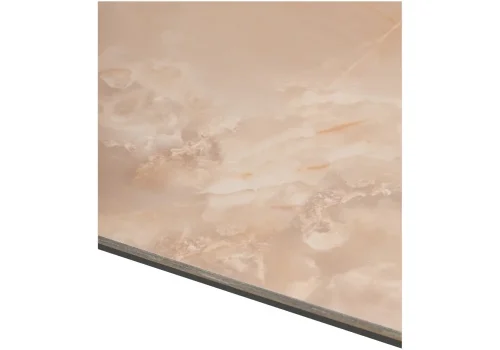 Керамический стол Corner 120 gloss amber jade solid ceramic / black 593875 Woodville столешница бежевая из керамика фото 9