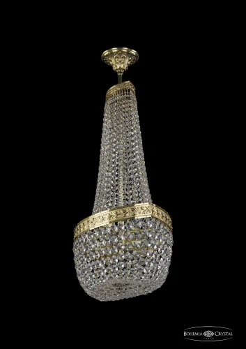 Люстра потолочная хрустальная 19113/H2/60IV G Bohemia Ivele Crystal прозрачная на 8 ламп, основание золотое в стиле классический sp фото 2