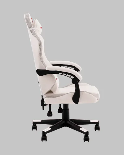 Кресло спортивное TopChairs Druid, белый УТ000039468 Stool Group, белый/экокожа, ножки/полимер/чёрный, размеры - 1170*1270**** фото 9