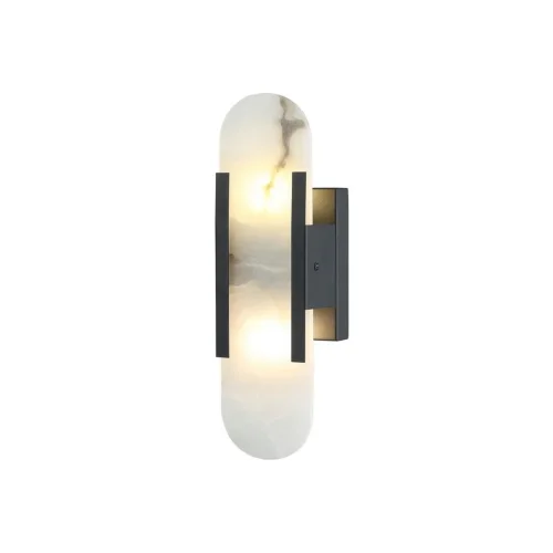 Бра настенный Klodett APL.323.11.02 Aployt белый на 2 лампы, основание чёрное в стиле современный 