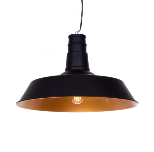 Светильник подвесной лофт Saggi LDP 7808 BK Lumina Deco золотой чёрный 1 лампа, основание чёрное в стиле современный лофт 