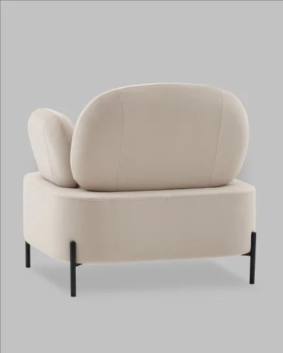Кресло Кэнди велюр бежевый УТ000041757 Stool Group, /, ножки//, размеры - *****мм фото 6
