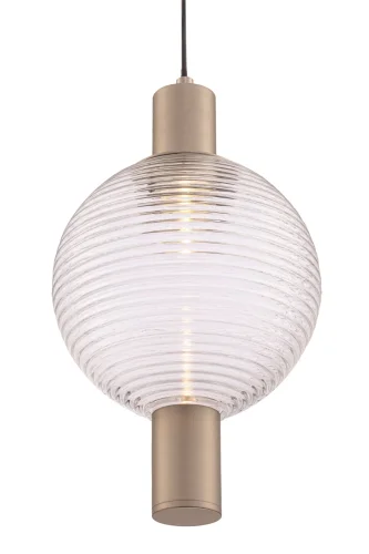 Светильник подвесной Rueca P060PL-01N Maytoni прозрачный 1 лампа, основание никель в стиле современный шар фото 2
