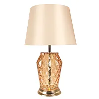 Настольная лампа Murano A4029LT-1GO Arte Lamp бежевая 1 лампа, основание янтарное золотое стекло металл в стиле современный 