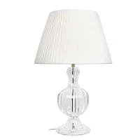 Настольная лампа Сrystal 10279 LOFT IT белая 1 лампа, основание прозрачное хрусталь в стиле классический 
