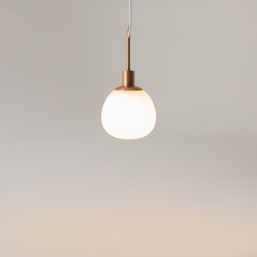 Светильник подвесной Erich MOD221-PL-01-G Maytoni белый на 1 лампу, основание золотое в стиле современный шар фото 3